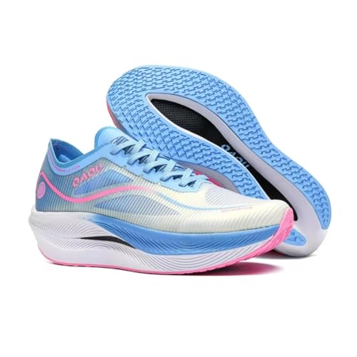 Image of Carbon Plate Marathon Running Racing Shoes Men Stable Support Shock-Relief Ultra-Light TPU Outsole Rebound Sneakers