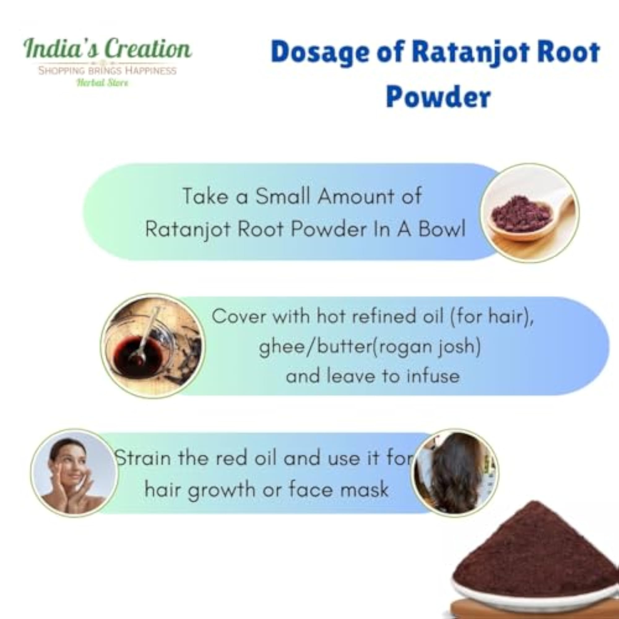 Ratanjot Roots Powder, 250g