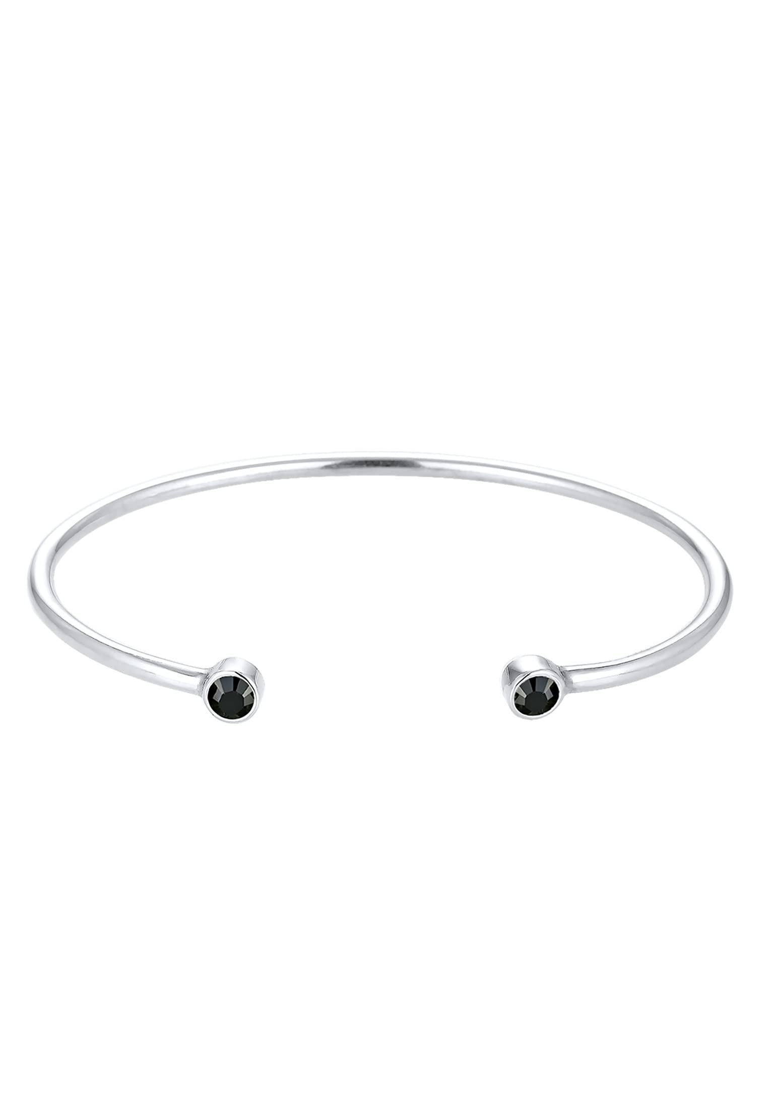 Elli Pulseras Mujeres brazalete Geo Minimal con cristales en plata de ley 925