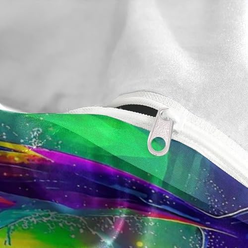 Housse de couette dauphin 3D 135x200 pour lit enfant avec parure de lit cascade - 7