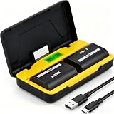 2850mAh LP-E6P Batteria e caricabatteria per Canon EOS R5 Mark II, R6 Mark III, C50 R5C R5 R6 R7 5DS/5DS R, 5D Mark II/III/IV, 6D/6D Mark II, 7D/7D Mark II, 60D 70D 80D 90D XC10 R LP-E6 LP-E6N LP-E6NH