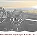 RT-TCZ Window Button Switch Trim Cover Aluminum Alloy Decoration Interior Accessories Compatible with Jeep Wrangler JK JKU 2012-2017,Black