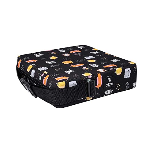 Kit Assento de Alimentação Almofada de Elevação Com Cinto Para Bebes e Crianças Tema Pets Alce