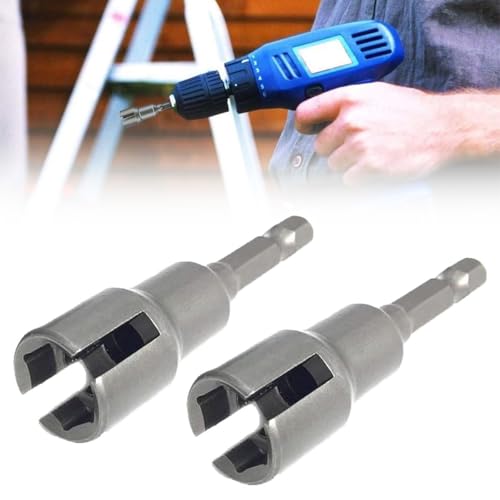Power-Wing-Nut-Socket-Set-Wing-Nut-Drill-Bit-Wingnut-Socket-Wingnut-Driver-Bit-Hardware-Tools-Wire-Nut-Twister-Tool-for-Drill-14-Hex-Shank-Wingnut-Socket-for-Panel-Nuts-Screws-Bolts-6