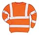 PORTWEST Warnschutz-Pullover, Farbe: Orange. Größe: XL, B303ORRXL