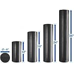 Yes4All Medium Firm Round PE Foam Roller 12, 18, 24, 36 Inches for Pilates, Yoga, Stretching, Balance & Core Exercises - Image 3