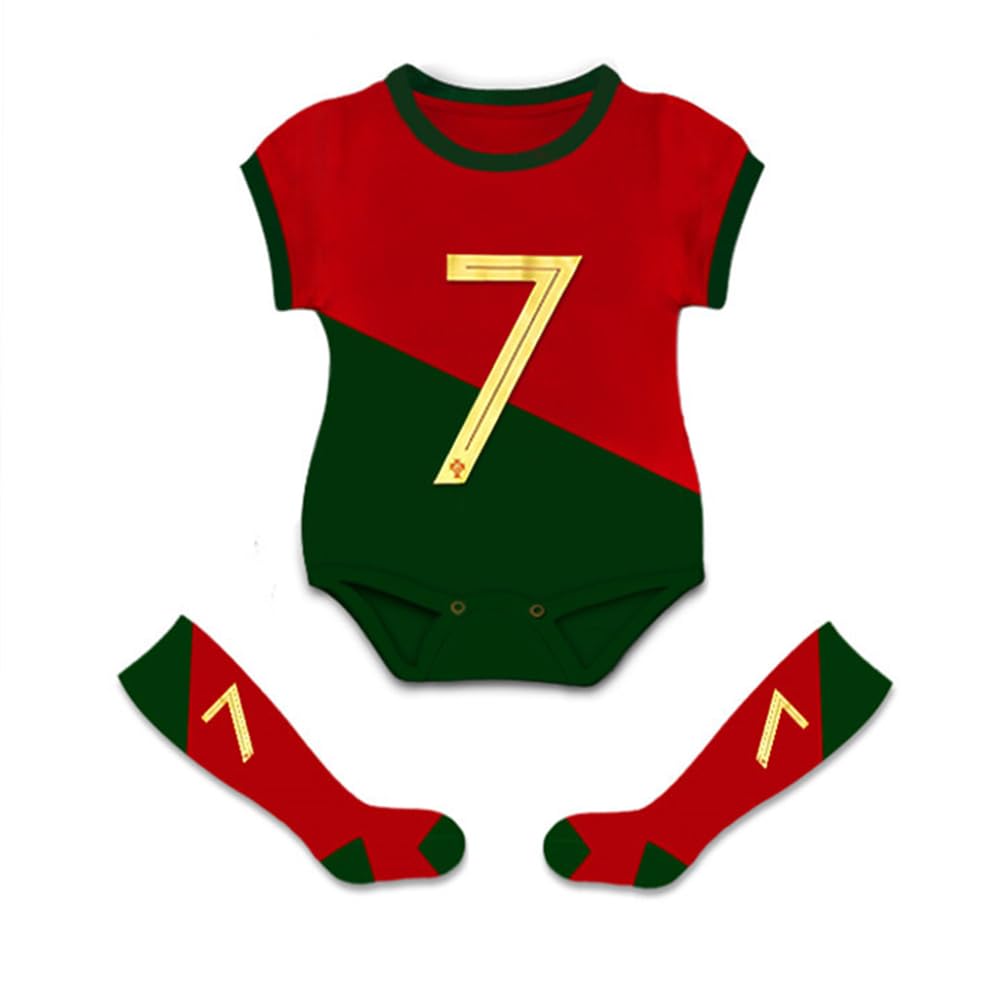 Grenouillère pour bébé De Basketball Football Body Nouveau-Né Infantile BéBé avec Nom et Numéro Avec chaussettes