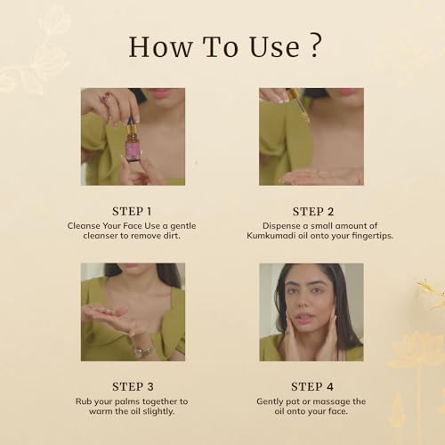 Image of Mellow Kumkumadi Oil for Face Ayurvedic Facial Oil for Glowing with 22 Herbs & Saffron, Deep Nourishment & Hydration | Helps Improve Pigmentation & Fine Lines, Anti-Aging Face Serum | Daily Skin Care 10ml