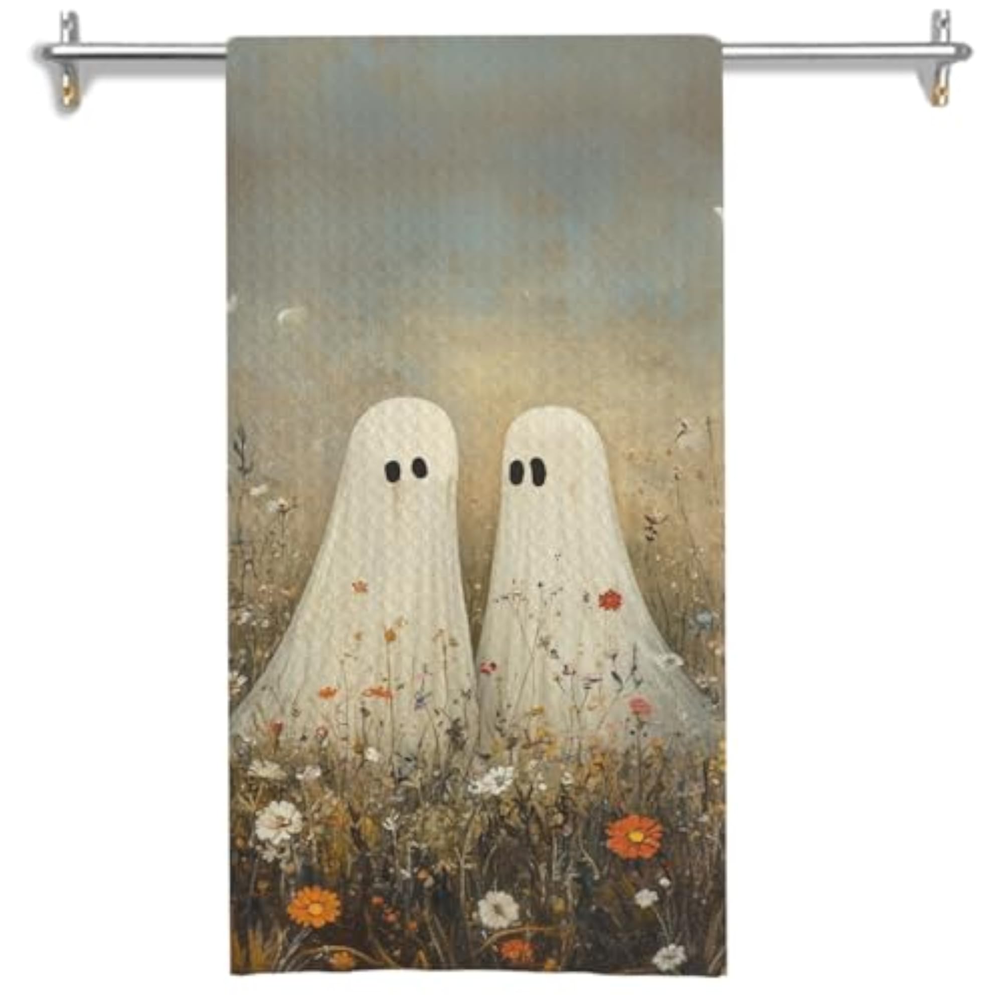 Vintage Floral Halloween Kitchen Towels, 2pcs