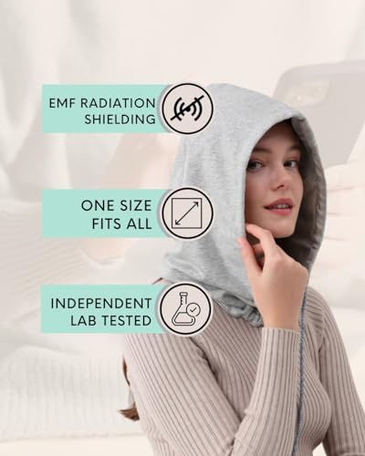 Radia Smart 5G anti-radiação, proteção EMF proteção, chapéu/capuz bloqueador RF EMF - casaco Brian -
