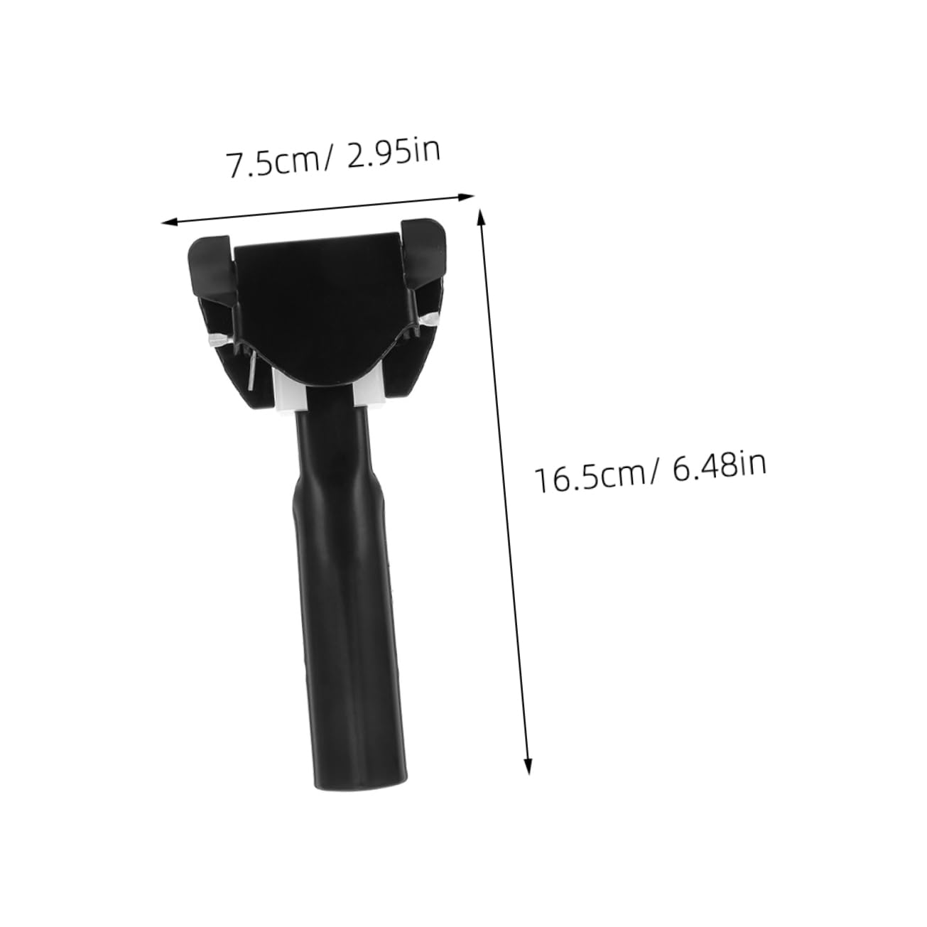 KICHOUSE Ergonomic Mop Pole Holder Mop Head Clamp 2pcs Commercial Mop Rod Chuck Replacements Chrome Plated Dust Putter Head