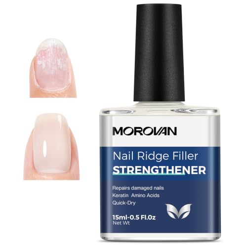 Morovan Nail Strengthener And Growth: Milky White Nail Polish Nail Hardener