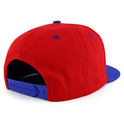 Image of Trendy Apparel Shop PR 3D Embroidered Flatbill Snapback Cap with Puerto Rico Flag
