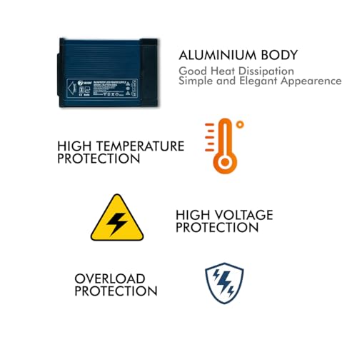 7SEVEN® SMPS 12v Power Supply Weather Proof Rainproof Suitable for LeD Signage, Strip Light, Decorate Lite, Surveillance CCTV Camera & Industrial... - Image 5