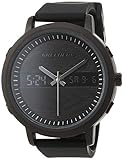 Skechers Herrenuhr Lawndale, AnaDigi Uhrwerk, 46 mm Gehäuse aus schwarzer Legierung mit Silikonarmband, SR5071