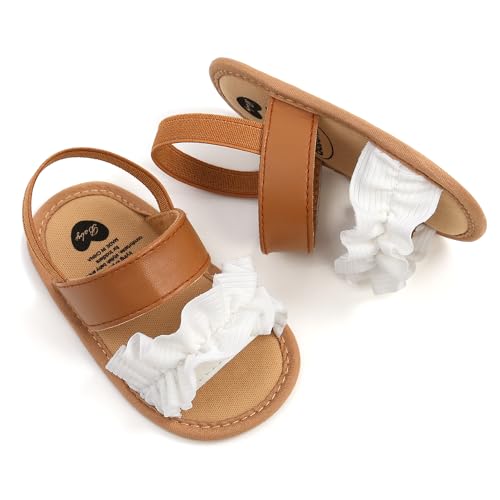 Image of Infant Baby Boys Girls Summer Sandals Party Wedding Dress Flats Shoes Newborn Crib Shoes First Walkers Prewalkers 0-18 Months
