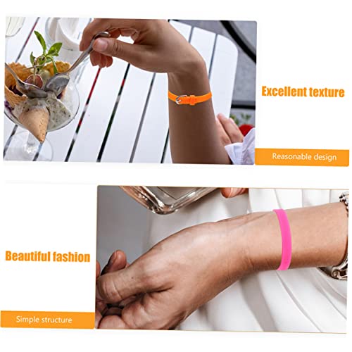 Toyvian Silicone Wristbands for Music Festivals Straps for Watch Bands Comfortable Party Bracelets3