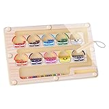 Generisch Magnetisches Farbenlabyrinth - Farbzuordnungs Zählbrett | Kugelbahnspiel | Lernspielzeug Ab 3 Jahren, Fördert Räumliches Denken &, Feinmotorik Vorschule (22x13.7cm)