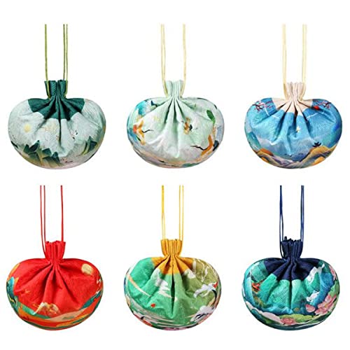 12 Bolsas Chinas de Brocado de Seda 12PCS Seda miniatura 1