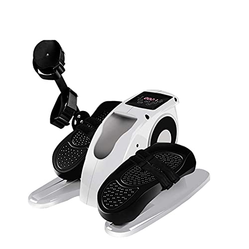Elliptische pedaaltrainer onder het bureau, elektrische hometrainer, mini-fietstrainer Stationaire oefening beenventer, draagbare fitnessfiets voor arm-/beenoefening (B) (B)