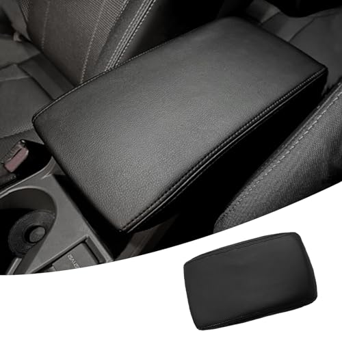 Console Lid Protector - 2025 Subaru Forester 5 ciizssria Center Console Armrest Cover for Subaru Crosstrek Accessories 2025 2024 2026, for Impreza 2024 2025 Arm Rest Box Lid Protection Armrest Seat Leather Interior,Middle Console(Black Stitches)
