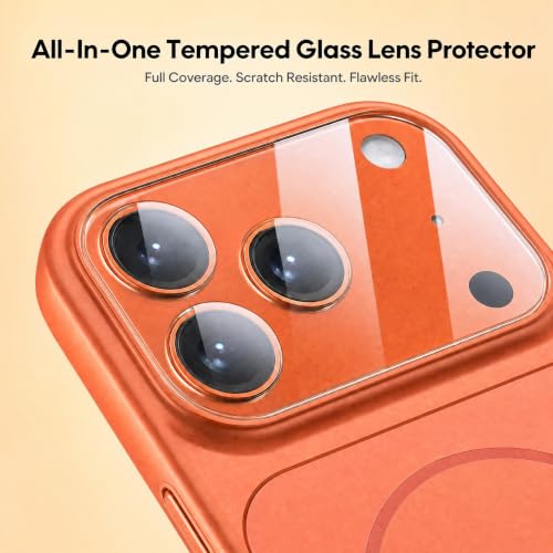 Doulings Magnetic Matte for iPhone 16 Pro Max,Orange,Lens Protector by Doulings - Used condition - Image 3