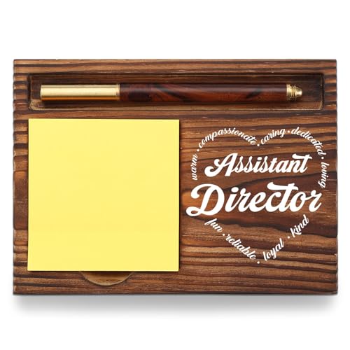 Assistant Director Sticky Note Holder, Thank You Gift for Director Coworker Teacher Assistant, Assistant Director Appreciation Gift Desk Self-Stick Note Pad Holders TZP43