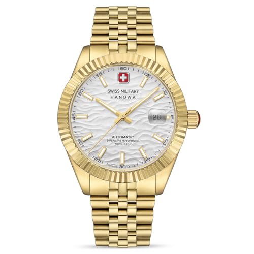 Swiss Military Hanowa SMWGL0005410 Master DILIGENTER - Swiss Made Round Silver Automatic - Watch for Men