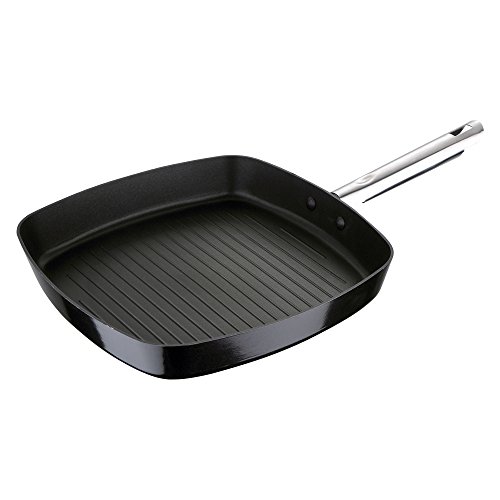 Chef Sauce Asador 28x28x4.5cm inducci&Oacuten Pixel Pro, Aluminio prensado, Negro, 28 x 28 x 4,5 cms