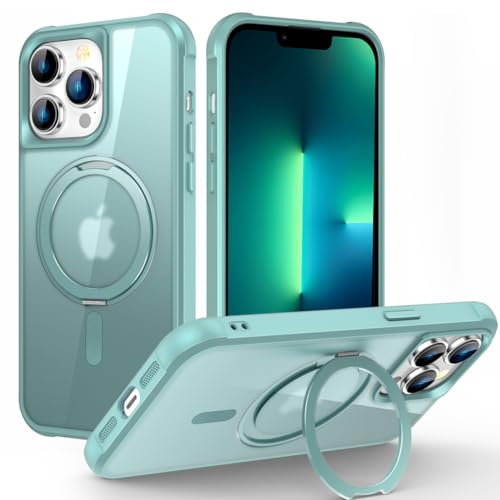 Image of Compatible with iPhone 13 Pro Case with Stand 6.1 inch,Green
