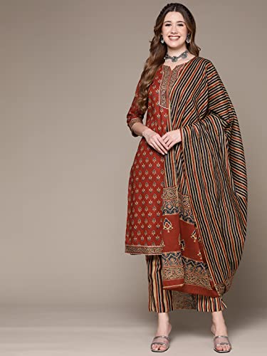 Image of anubhutee Women's Cotton Kurta set
