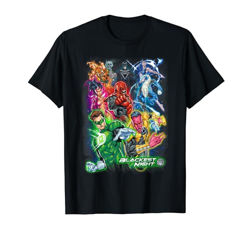 Green Lantern Blackest Group T Shirt T-Shirt