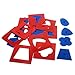Gudong Montessori Professional Quality Metal Insets Set/10 Baby Early Childhood Education Preschool Geometrical Shapes Learning Toys Blue