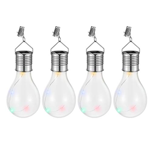 Lumières de paysage jardin ampoules solaires étanches et lanterne suspendue fée extérieur