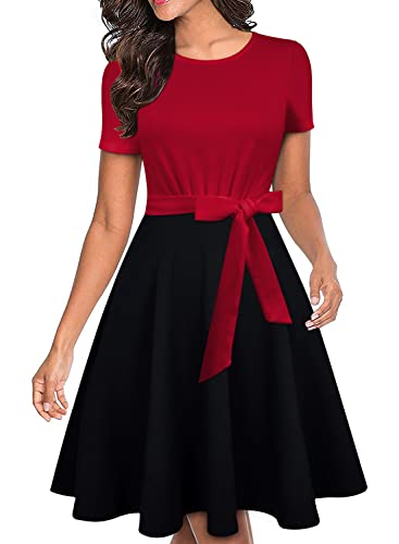 red and black church dress Lily And Taylor 4385-RED Ladies Church Dress Royal / 6