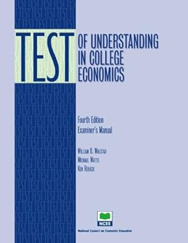Test of Understanding in College Economics: Examiner's Manual