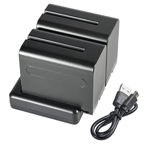 Plus de panne avec les batteries NP-F970 F950 de rechange et leur chargeur double