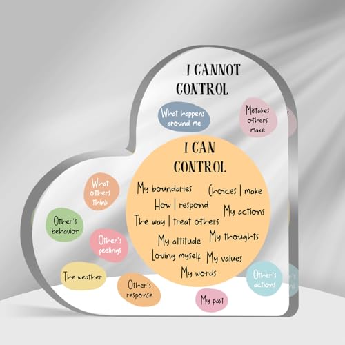 Inspirational Office Desk Decor, Mental Health Gifts, Recovery Self Care Encourage Gifts, Psychology Motivational Decorations for Corner Classroom Counseling Office