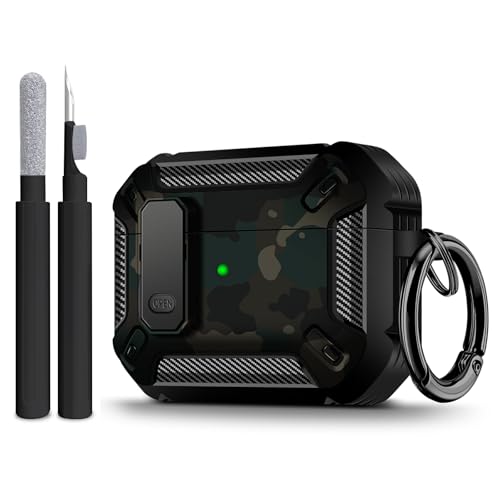 Image of Compatible with Airpods Pro 3 Case(2025),for Airpods Pro 3rd Generation Cases Cover with Keychain Cleaner Kit Soft Silicone Shockproof Cover for Women Men