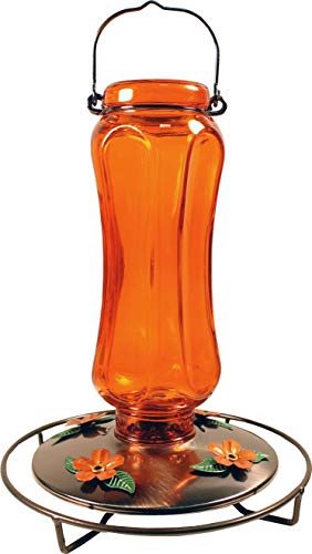 Perky-Pet Woodstream 8135-2 Vintage Oriole Bird Feeder, Carnival Glass - Quantity 2
