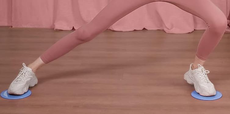 Miniatura 6 de Core Strength Power Bundle - Kit de fitness para abdominales en el hogar rodillo de doble rueda, pelota de ejercicio antideslizante y planeadores