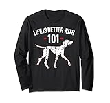 Photo Gallery disney 101 dalmatians life is better with 101 long sleeve t-shirt Photo Gallery disney 101 dalmatians life is better with 101 long sleeve t-shirt