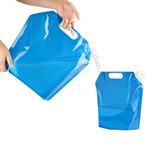 Amison Collapsible Water Container, 5L + 10L Portable Foldable Water Tank BPA Free Plastic Water Carrier for Hiking Camping Picnic Travel BBQ (B07D2ZW5DZ) Amazon Price History, Amazon Price Tracker