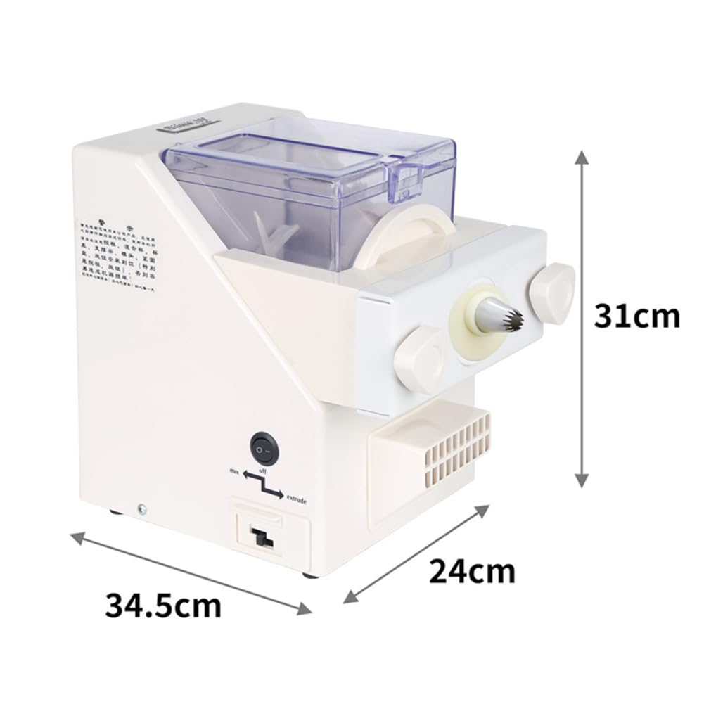 Máquina automática para hacer galletas de 180 W con 8 boquillas, velocidad 50-60 rpm, ideal para tiendas de postres, cocinas y repostería casera