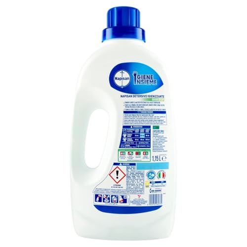 Napisan Detersivo Lavatrice Liquido Igienizzante Odorstop, 4 Confezioni da 1.15 l da 23 Lavaggi di Detersivo Lavatrice Liquido - Immagine 3