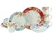 Produktbild CreaTable, 22498, Serie Crimson, 16-teiliges Geschirrset für 4 Personen, Kombiservice aus Steingut, spülmaschinen- und mikrowellengeeignet, Qualitätsproduktion