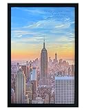 Frame Amo 16x24 Black Modern Picture or Poster Frame, 1 inch Wide Border, Smooth Wrap Finish,...