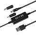 SPARKING 5FT USB Step Up 5V to 9V Converter Power Cable Voltage Boost Convertor DC Jack 5.5mm 2.1mm Barrel Connector Boost 2464 Cable