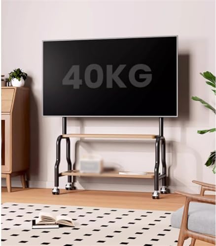 Soporte móvil para TV universal con ruedas, rotación 360° miniatura 2