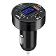 AXFEE Auto Ladegerät, 66W Ladegerät, 4-Port Auto Ladegerät Zigarettenanzünder Adapter, 66W & 3.1A USB Schnellladung Auto Ladegerät, USB Car Charger für iPhone 14/13/12/11, Galaxy, iPad, Smartphones